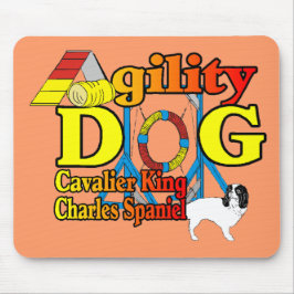 Cavalier_King_Charles_スパニエル犬_機敏性 マウスパッド