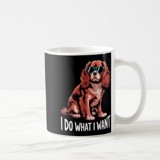 Cavalier King Charles Art For Men Women Cavalier S コーヒーマグカップ (右)