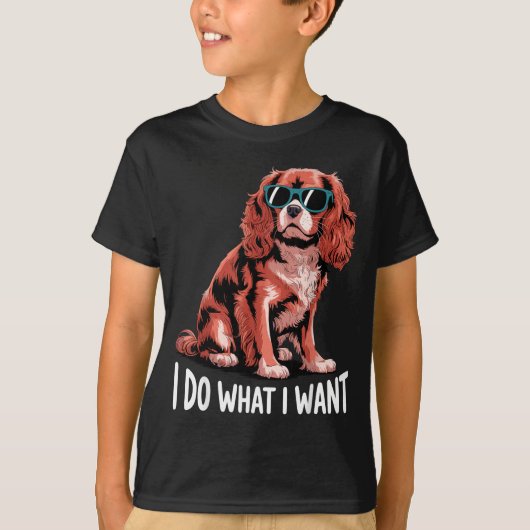 Cavalier King Charles Art For Men Women Cavalier S Tシャツ (正面)