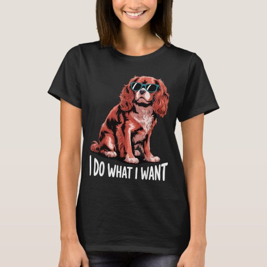 Cavalier King Charles Art For Men Women Cavalier S Tシャツ (正面)