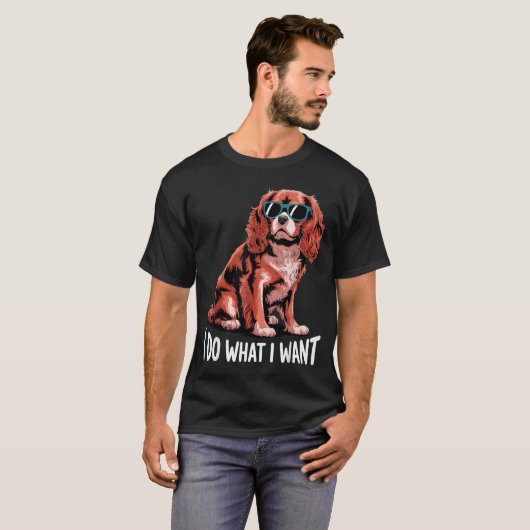 Cavalier King Charles Art For Men Women Cavalier S Tシャツ (正面フル)