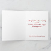 Cavalier King Charles Christmas Pudding Tea Party  カード (内部)