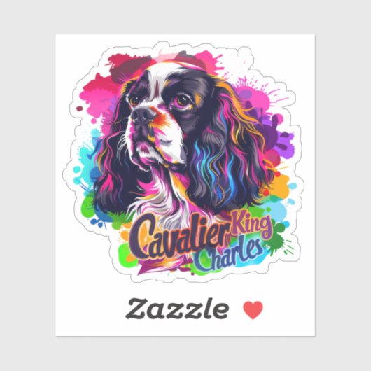 Cavalier King Charles Dog シール (シート)
