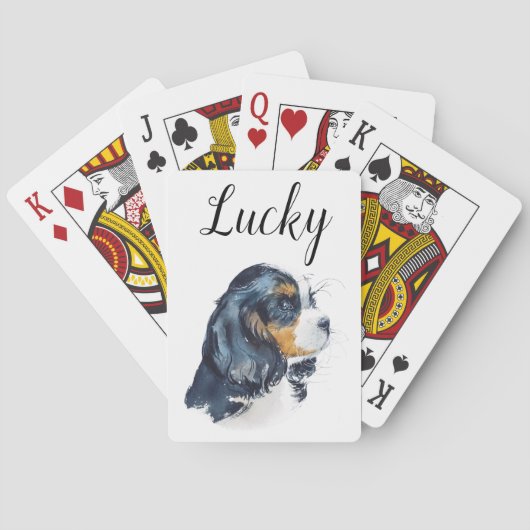 Cavalier King Charles Dog Playing Card Set Gift トランプ (裏面)