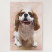Cavalier King Charles heureux ジグソーパズル (縦)