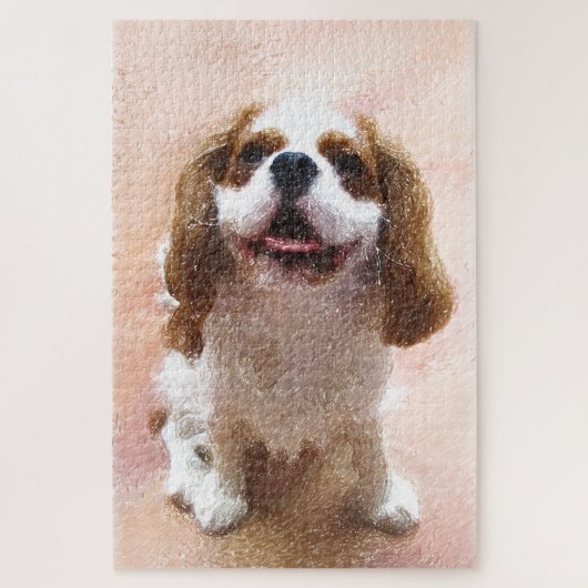 Cavalier King Charles heureux ジグソーパズル (縦)