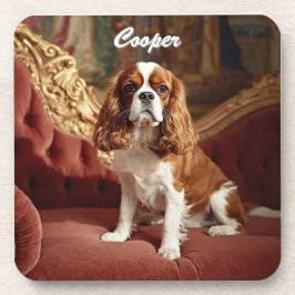 Cavalier King Charles Personalized Coaster Set コースター