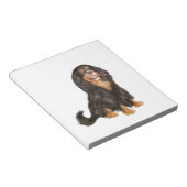 Cavalier King Charles (R) - ブラックタンの.png ノートパッド (アングル)