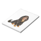 Cavalier King Charles (R) - ブラックタンの.png ノートパッド (回転)