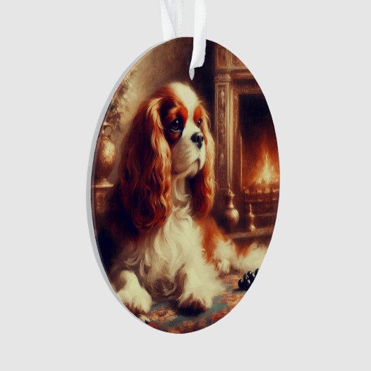 Cavalier King Charles Spaniel オーナメント (正面)