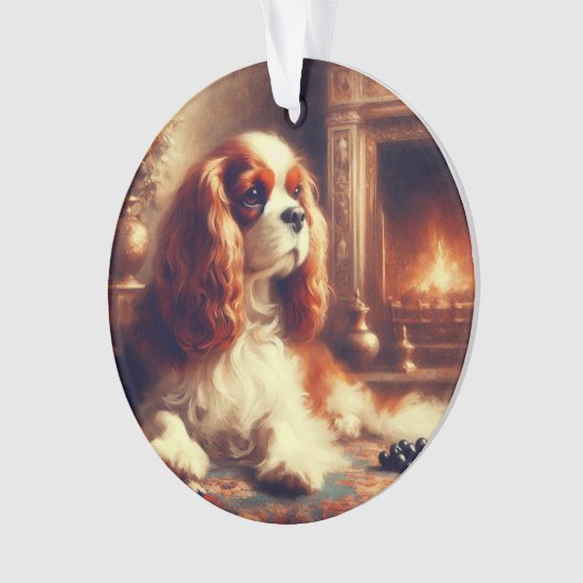 Cavalier King Charles Spaniel オーナメント (正面)