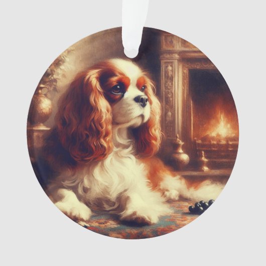 Cavalier King Charles Spaniel オーナメント (正面)