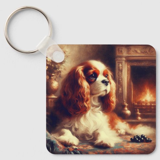 Cavalier King Charles Spaniel キーホルダー (正面)