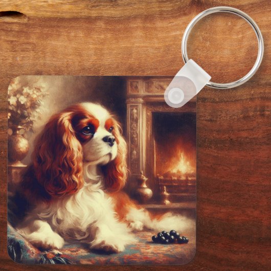 Cavalier King Charles Spaniel キーホルダー (裏面)