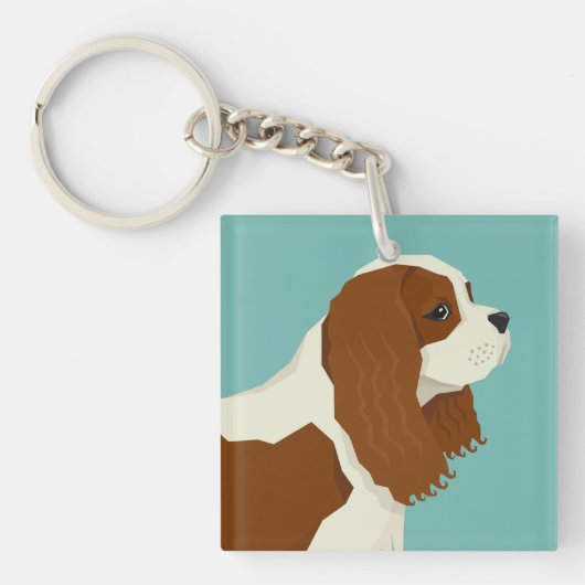 Cavalier King Charles Spaniel キーホルダー (正面)