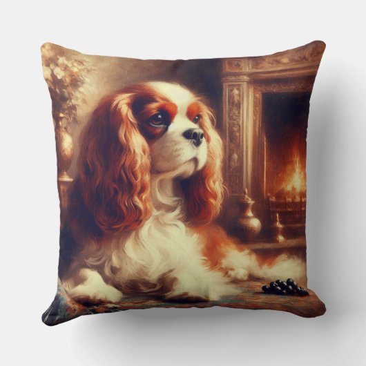 Cavalier King Charles Spaniel クッション (裏面)