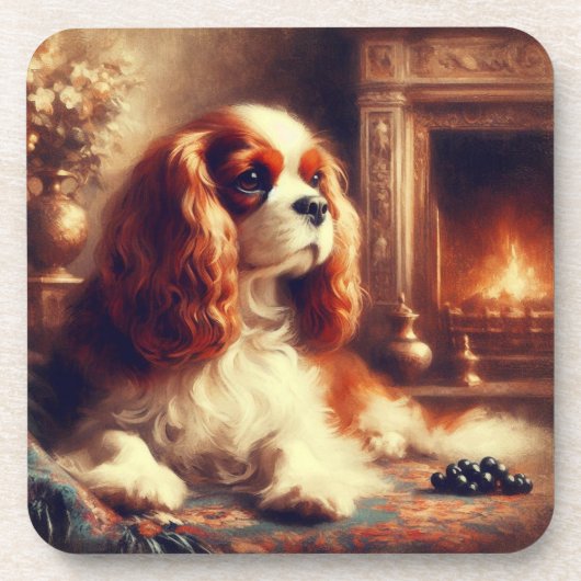 Cavalier King Charles Spaniel コースター (正面)