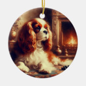 Cavalier King Charles Spaniel セラミックオーナメント (正面)