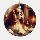 Cavalier King Charles Spaniel セラミックオーナメント (裏面)