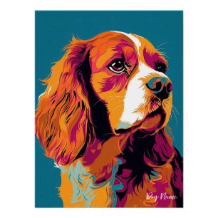 Cavalier King Charles Spaniel 001 - Bruno Pokopen ポスター