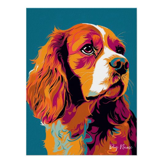 Cavalier King Charles Spaniel 001 - Bruno Pokopen ポスター (正面)