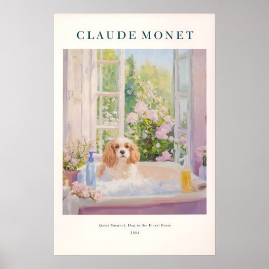 Cavalier King Charles Spaniel Art Print French ポスター (正面)