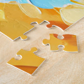 Cavalier King Charles Spaniel Blenheim Dog Acrylic ジグソーパズル (側面)