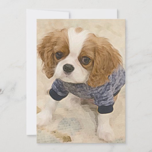 Cavalier King Charles Spaniel card ノートカード (正面)