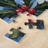 Cavalier King Charles Spaniel Christmas Lighthouse ジグソーパズル (側面)