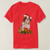 Cavalier King Charles Spaniel Christmas Lights Xma Tシャツ (デザイン正面)