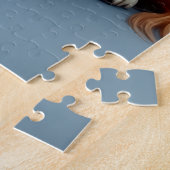 Cavalier King Charles Spaniel Christmas Train ジグソーパズル (側面)