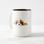 Cavalier King Charles Spaniel Coffee Mug, Dog Gift ツートーンマグカップ (正面左)