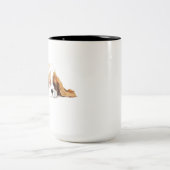 Cavalier King Charles Spaniel Coffee Mug, Dog Gift ツートーンマグカップ (中央)