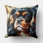 Cavalier King Charles Spaniel Dog Acrylic Print クッション (正面)