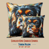 Cavalier King Charles Spaniel Dog Acrylic Print クッション