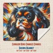 Cavalier King Charles Spaniel Dog Acrylic Print シェルパブランケット
