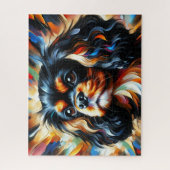 Cavalier King Charles Spaniel Dog Acrylic Print ジグソーパズル (縦)