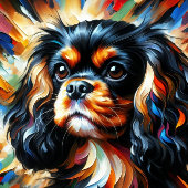 Cavalier King Charles Spaniel Dog Acrylic Print ジグソーパズル