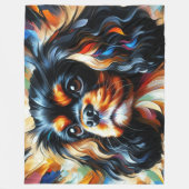 Cavalier King Charles Spaniel Dog Acrylic Print フリースブランケット (正面)