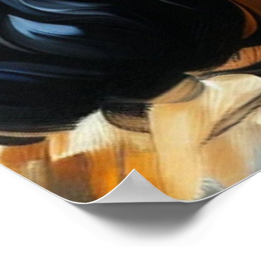 Cavalier King Charles Spaniel Dog Acrylic Print ポスター (角)