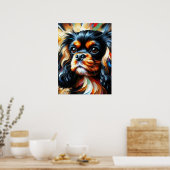 Cavalier King Charles Spaniel Dog Acrylic Print ポスター (キッチン)