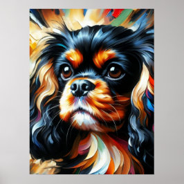 Cavalier King Charles Spaniel Dog Acrylic Print ポスター