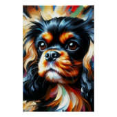 Cavalier King Charles Spaniel Dog Acrylic Print ポスター (正面)