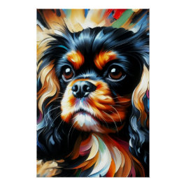 Cavalier King Charles Spaniel Dog Acrylic Print ポスター