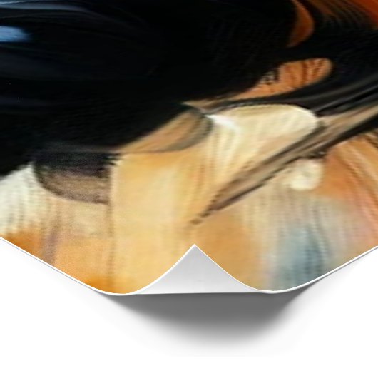 Cavalier King Charles Spaniel Dog Acrylic Print ポスター (コーナー)