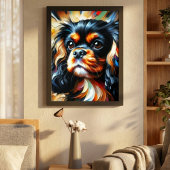 Cavalier King Charles Spaniel Dog Acrylic Print ポスター