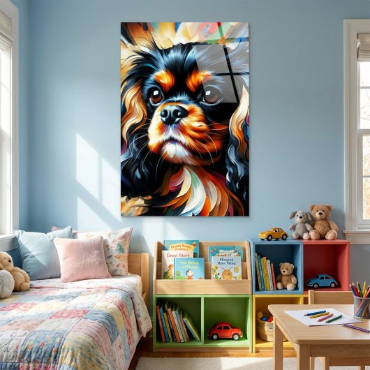 Cavalier King Charles Spaniel Dog Acrylic Print ポスター