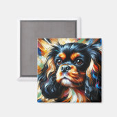Cavalier King Charles Spaniel Dog Acrylic Print マグネット (正面/裏面)