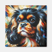 Cavalier King Charles Spaniel Dog Acrylic Print マグネット (正面)