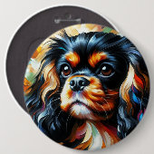 Cavalier King Charles Spaniel Dog Acrylic Print 缶バッジ (正面&裏面)